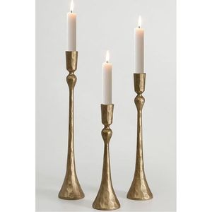 Handcrafted Decorative Iron Candle Holder Custom Gold Floral Candelabrum Premium Holiday Tabletop <b>Ornament</b> for Event & Gifts - Product Image 4