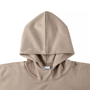 Sudadera con capucha negra de manga larga de algodón de alta calidad para hombre, ropa con logotipo personalizado al por mayor para invierno - Product Image 5