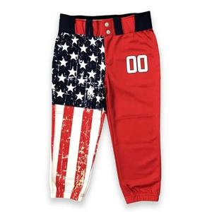 Pantalons multicolores de haute qualité pour hommes Vente à chaud Produit de baseball sublimé avec drapeau américain personnalisé tendance en liège de luxe - Product Image 1