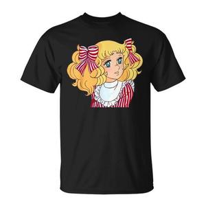 T-Shirt Anime Manga Giapponese Retrò Anni '80 Collezione Candy Candy in Taglie Grandi Stile Vintage Alla Moda - Product Image 1