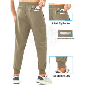 <b>Men</b> Casual Lightweight Canvas Jogger Pants Windproof Soft <b>Stretch</b> Fabric Drawstring Closure for Everyday Comfort Active Wear - Product Image 2