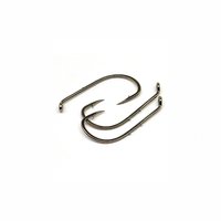 LIVERFORT INDUSTRIES High Carbon Edelstahl Schwarzer Angelhaken Köder halter Angelhaken Süßwasser für Wels, Thunfisch, Karpfen