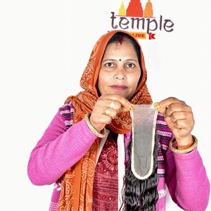 Cheveux humains indiens bruts non traités, couleur naturelle noire, avec closure 2*6, tissage à double trame, vente en gros - Product Image 2