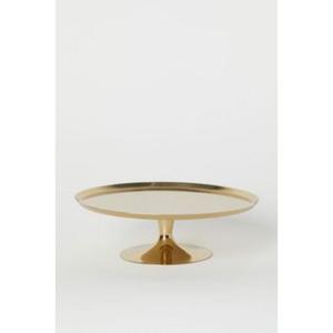 Superbe support à gâteau en métal doré avec embellissements artisanaux et appel élégant pour les configurations de desserts de fête de luxe - Product Image 3