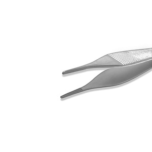 Pinzas de apósito Adson-Fórceps de acero quirúrgico de alto grado recto de 4,5 \ "Mandíbula dentada Material inoxidable Mol estándar de seguridad - Product Image 5