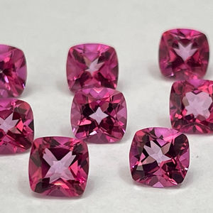 เบาะบุษราคัมสีชมพูธรรมชาติ5มม. ถึง8มม. คุณภาพสูงสุด-เบาะบุษราคัมสีชมพูเหลี่ยมเพชรพลอย - Product Image 1