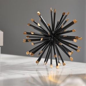 Dernières décorations de table en métal pour la maison, l'hôtel, le bureau et la vaisselle Accessoires décoratifs Couleur noire Autres accessoires de décoration pour la maison - Product Image 1