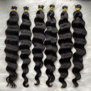 PELO ESLAVICO K U I V PUNTA PLANA KERATINA CALIDAD PREMIUM BROWN/BLONDE VIETNAMÉS REMY EXTENSIONES DE TEJIDO DE PELO - Product Image 4