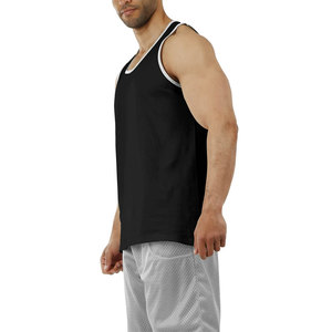 Débardeurs sans manches à motif imprimé personnalisé 100% coton pour hommes - Product Image 4