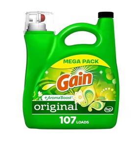 Scent Gain + Aroma Boost HE detergente líquido para ropa compatible 154 Floz para jabón Febreze Oxi potenciado para 107 carga - Product Image 3