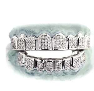 กริล925เงินสเตอริลสเตอริลส์เพชรน้ำแข็งส่วนตัวที่ไม่เหมือนใครสำหรับจี้ฟันที่มีสเน่ห์ตามสั่ง - Product Image 1