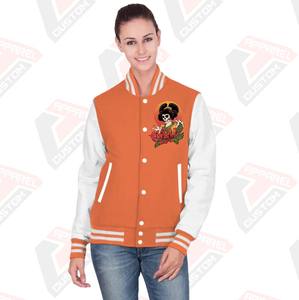Venta caliente de las mujeres Casual Street Wear Varsity Jacket Nueva moda de impresión personalizada chaqueta transpirable para las mujeres - Product Image 1