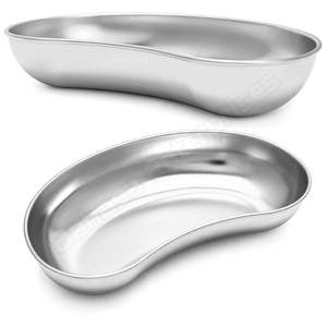 New Arrival Customized Logo Print Newest Product <b>Stainless</b> <b>Steel</b> Kidney <b>Bowl</b> Curved Tray - Product Image 1
