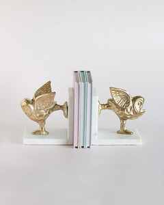 Luxury Style Metal Bookends <b>for</b> Home Decor Elegant Desk <b>Shelf</b> <b>Book</b> Holder Wholesale High Margin Item - Product Image 1