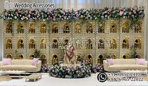 Escenario de boda de estilo tradicional Marwari, instalación de escenario, nuevo tendencias, decoración de escenario de boda india, Malay Grand Rajawadi, recepción - Product Image 2
