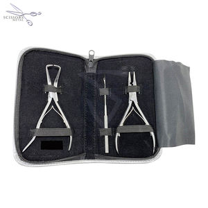 Juego de Pinzas Profesionales de Alta Calidad para Extensiones de Cabello con Micro Anillos Dorados, Herramienta de Bucle Fácil, Silicona, Acero Inoxidable, Bolsa para Extensiones de Cabello - Product Image 5