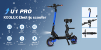 NOUVEAUTÉ Trottinette Électrique Pliable en Aluminium U1 PRO 10 Pouces 500W Batterie Lithium EU 20.8AH Autonomie 60-80km Étanche