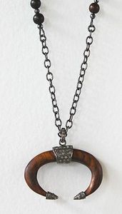 MEDALLAS Recién llegado Collar de cuerno de buey de búfalo Estilo animal pulido Joyería de hueso Diseño natural Cuentas Mujeres Niñas Boda - Product Image 4