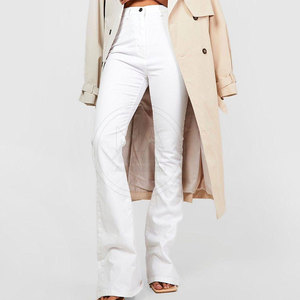 Pantalones Vaqueros de mujer de etiqueta privada a la venta pantalones vaqueros de mujer de color liso pantalones vaqueros con múltiples bolsillos - Product Image 5