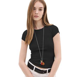 T-shirt décontracté pour femme - Coton doux à manches longues et col rond - Product Image 6