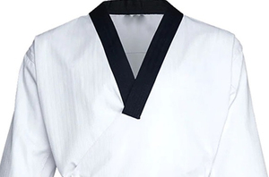 Wholesale OEM Design Plus Size Taekwondo Uniform Factory-Made Martial Arts Wear with Custom Logo Breathable Taekwondo Uniform - Product Image 6