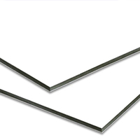 Panneau composite en aluminium Alucobond DIBOND 1220*2440*4mm et 0,3 mm d'épaisseur d'aluminium, revêtement PVDF, prix du panneau composite en aluminium