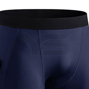 Prix de gros Short d'entraînement de compression sur mesure Short de compression pour homme - Product Image 5