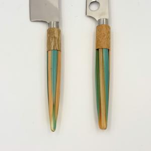 New Arrival Luxury Design Stainless Steel Cheese knives Set of 2 with Resin Handle for Butter and Cheese Spread for <b>Home</b> - Product Image 6