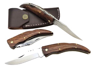 Venta caliente hoja de acero inoxidable Color mango de madera supervivencia plegable cuchillo de Camping al aire libre con mango de madera cuchillos de bolsillo - Product Image 4