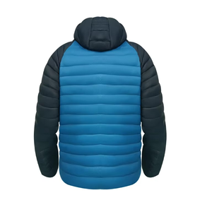 Chaquetas acolchadas de invierno para hombre de lona con capucha recubiertas personalizadas de alta calidad, impermeables a prueba de viento, servicio OEM 2025, logotipo personalizado frontal - Product Image 4