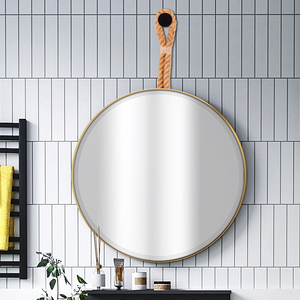 Miroir mural de salon au design irrégulier, élégant et unique, miroir décoratif d'art - Product Image 6