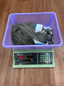 Extensiones de Cabello Humano Virgen Crudo con Trama de Sal y Pimienta Gris, 100% Sin Procesar, Cutículas Alineadas, Venta al Por Mayor - Product Image 2
