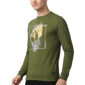 Sudadera de hombre de manga larga de poliéster de gran tamaño personalizada Jersey XS cuello redondo 380-420 GSM algodón personalizado en blanco - Product Image 4