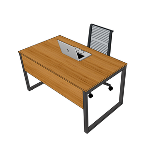 โต๊ะคอมพิวเตอร์ RecBamboo 140x80 ซม. รุ่น BFRB006 พร้อมขาเหล็กประกอบสำเร็จ - Product Image 1