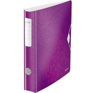 Relieur Leitz Active WOW 65 mm DIN A4 en polyfoam violet, machine à relier de haute qualité - Product Image 1