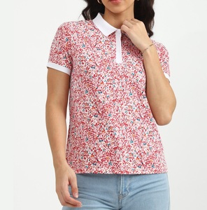 Top Qualité Sublimation Imprimé Femmes Polo T-shirts À Manches Courtes Sport Femmes T-shirts à Vendre - Product Image 1