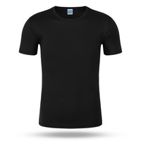 T-shirt de course décontracté personnalisé en popeline, séchage rapide, effet rafraîchissant, teint en pièce, logo OEM, coupe classique, pour l'été