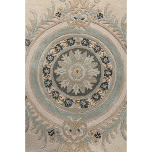 Tapis Kora en laine et viscose tufté à la main, couleur ivoire, Top-179, pour usage domestique - Product Image 3