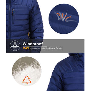 2025 OEM/ODM hommes léger doudoune détachable à capuche résistant à l'eau gonflé hiver doudounes pour neige Ski voyage - Product Image 3