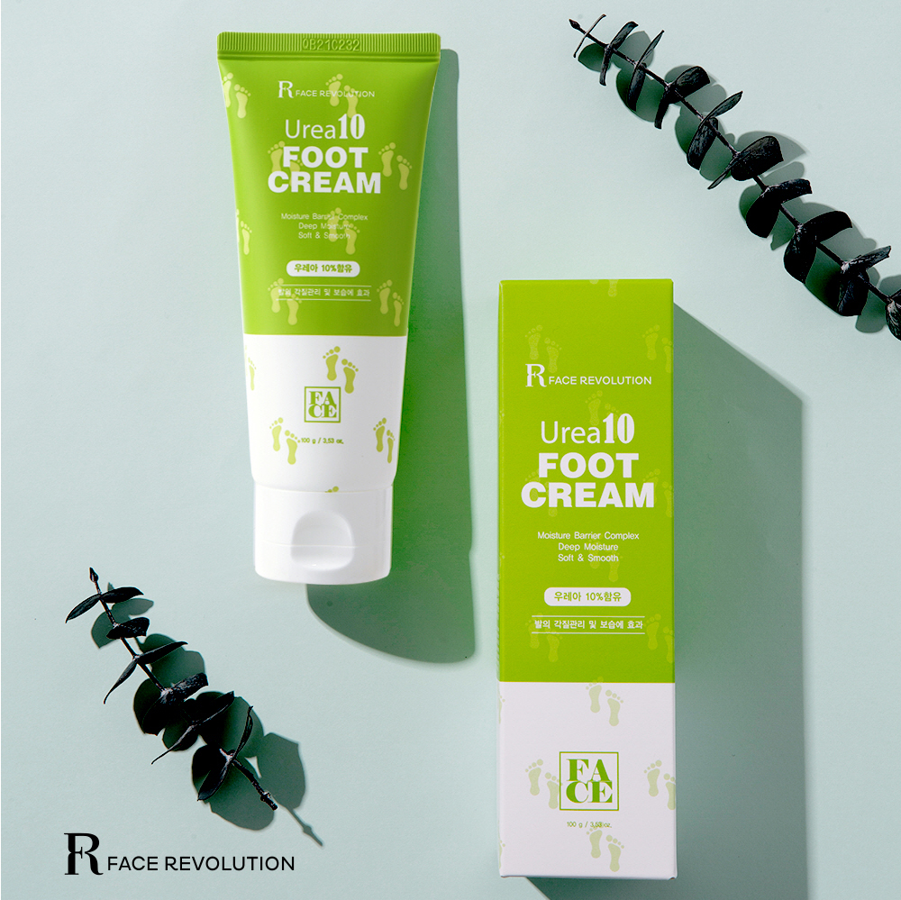 FACE REVOLUTION Crème pour les pieds Urea10 100GX54X5.98.