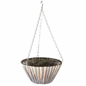 Customized Finished New Wholesale <b>Indoor</b> Wall Decor Galvanized <b>Planter</b> <b>Hanging</b> Round Green Plant <b>Planter</b> at Wholesale Price - Product Image 6