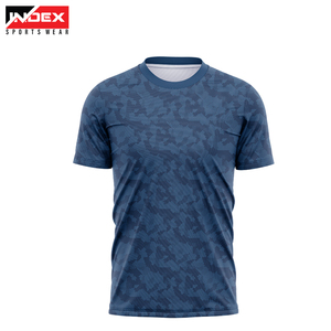 INDEX SPORTSWEAR Men's Black Short Sleeve O-Neck T-<b>Shirt</b> <b>Geometric</b> Pattern Quick Dry Sporty Fit Regular Length Knitted Polyester - Product Image 6