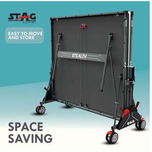 Stag Iconic Stealth Full-Size Professional <b>Table</b> <b>Tennis</b> Set Modern Indoor <b>Foldable</b> MDF <b>Table</b> for Outdoor Use - Product Image 3
