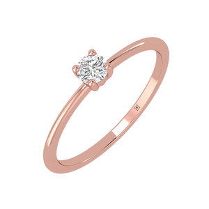 14K Gold Fine Rings with Real <b>Diamonds</b> for Weddings Engagements <b>Anniversaries</b> Popular Style for Women-IGI Certified - Product Image 1