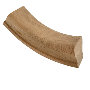 Raccord de main courante en bois massif de peuplier 60 degrés vers le haut assouplissant les pièces d'escalier fabriquées au Vietnam pour la vente en gros - Product Image 2