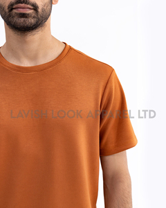 T-shirts pour hommes de haute qualité, faible MOQ OEM, personnalisés, 200g, 100% coton, respirants, écologiques, imprimés en sérigraphie, coupe classique - Product Image 3