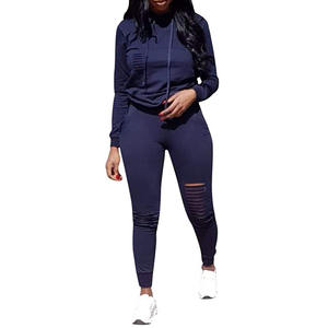 Conjunto de Chándal de Ropa Deportiva con Diseño Personalizado Directo de Fábrica, Chándal Informal para Mujer, Conjunto de Dos Piezas de Sudadera y Pantalones OEM - Product Image 6