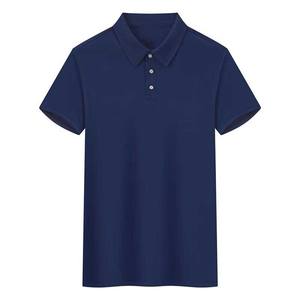 Camiseta Polo de Manga Corta para Hombre, Color Sólido, con Logotipo Bordado Personalizado OEM, Cuello Solapa, Estilo Casual con Botones - Product Image 2