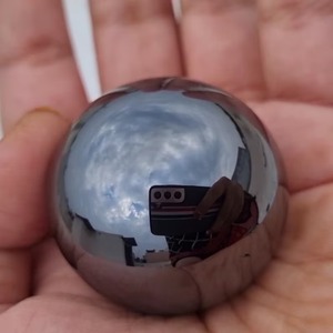 Hermosa BOLA DE moissanita de grado AAA de 38mm Colgante de Piedra facetada 8mm negro personalizable cuentas sueltas de Hip Hop 6mm 10mm - Product Image 4