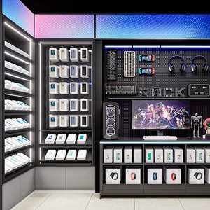 Étagère de présentation, mobilier d'extérieur, étagère empilable, étagère d'angle pour magasin de détail, mobilier en <span class=keywords><strong>bois</strong></span>, vitrine de présentation de téléphones, vitrine - Product Image 2